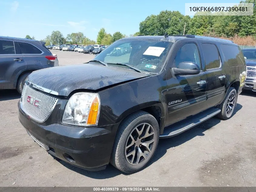 2007 GMC Yukon Xl 1500 Denali VIN: 1GKFK66897J390481 Lot: 40399379