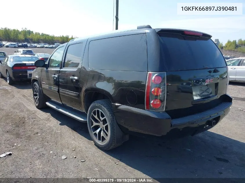 2007 GMC Yukon Xl 1500 Denali VIN: 1GKFK66897J390481 Lot: 40399379