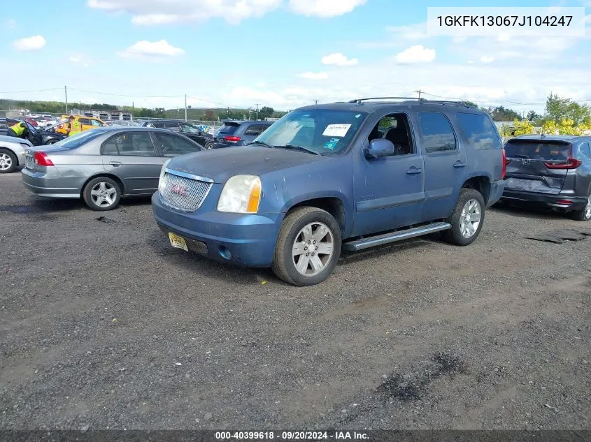 1GKFK13067J104247 2007 GMC Yukon Slt