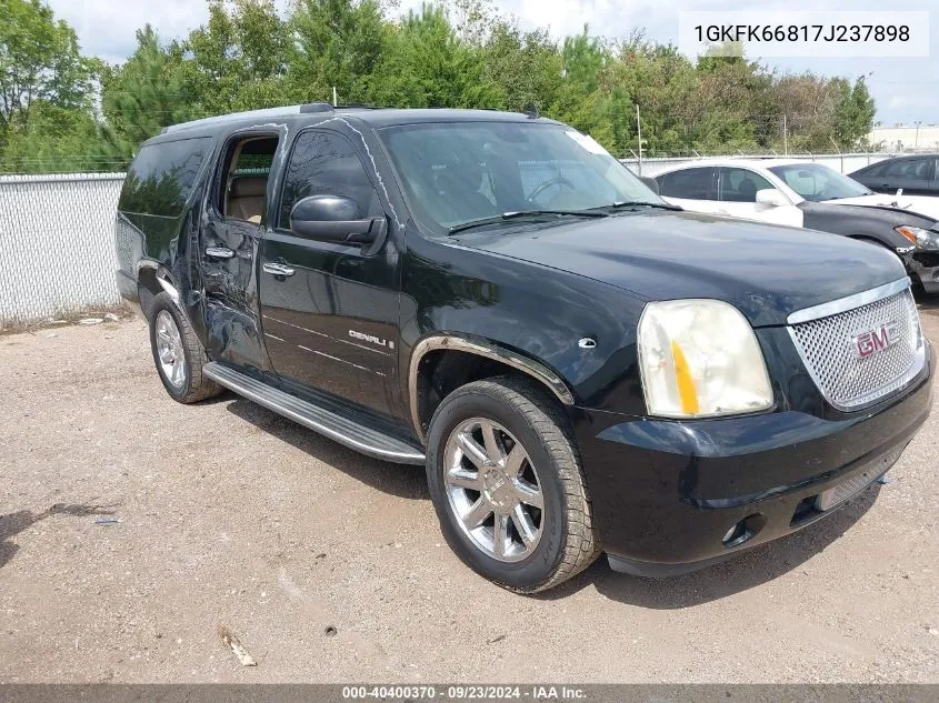 2007 GMC Yukon Xl Denali Denali VIN: 1GKFK66817J237898 Lot: 40400370