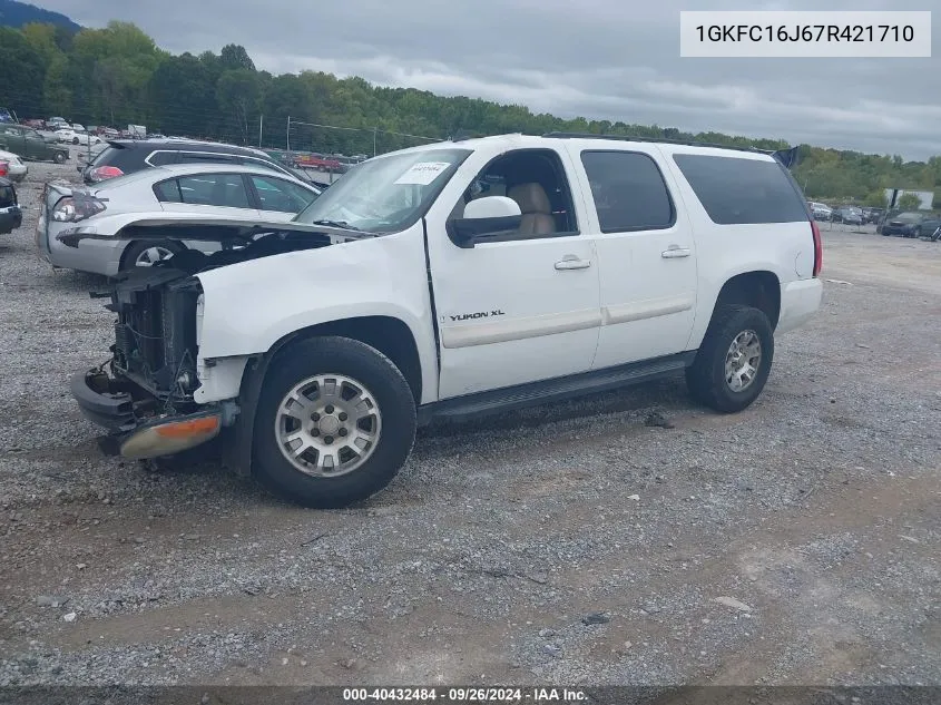 2007 GMC Yukon Xl 1500 Commercial Fleet VIN: 1GKFC16J67R421710 Lot: 40432484