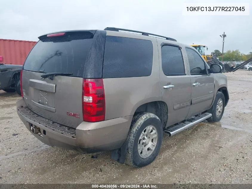 2007 GMC Yukon Sle VIN: 1GKFC13J77R227045 Lot: 40436056