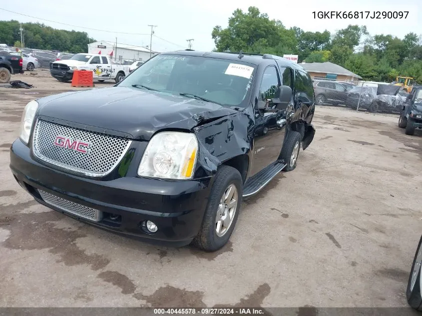 2007 GMC Yukon Xl 1500 Denali VIN: 1GKFK66817J290097 Lot: 40445578