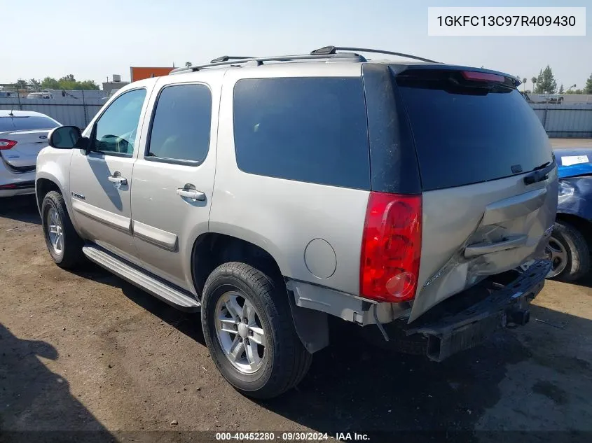 2007 GMC Yukon Commercial Fleet VIN: 1GKFC13C97R409430 Lot: 40452280