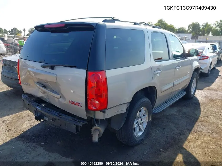 2007 GMC Yukon Commercial Fleet VIN: 1GKFC13C97R409430 Lot: 40452280