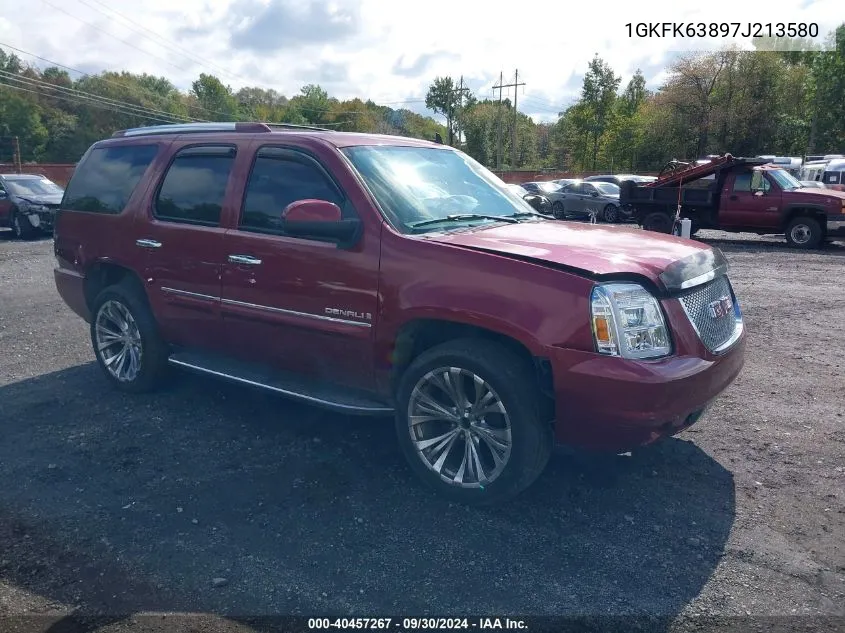 2007 GMC Yukon Denali VIN: 1GKFK63897J213580 Lot: 40457267