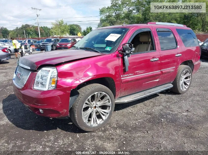 2007 GMC Yukon Denali VIN: 1GKFK63897J213580 Lot: 40457267