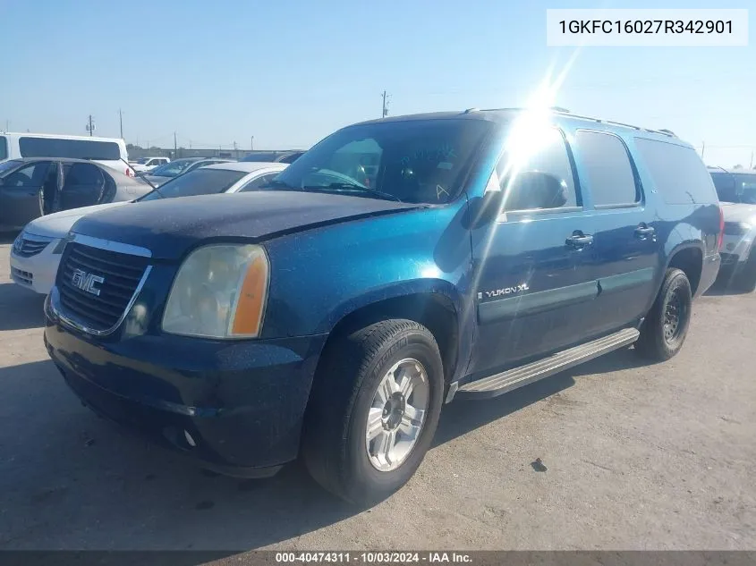 2007 GMC Yukon Xl 1500 Slt VIN: 1GKFC16027R342901 Lot: 40474311