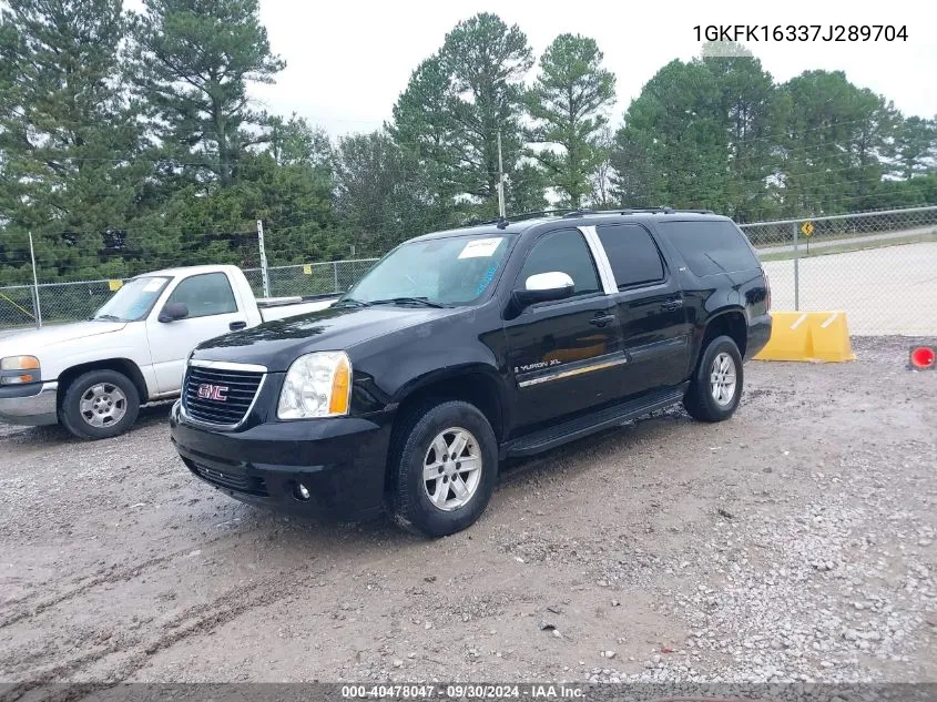 2007 GMC Yukon Xl 1500 Slt VIN: 1GKFK16337J289704 Lot: 40478047