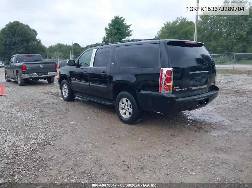 2007 GMC Yukon Xl 1500 Slt VIN: 1GKFK16337J289704 Lot: 40478047