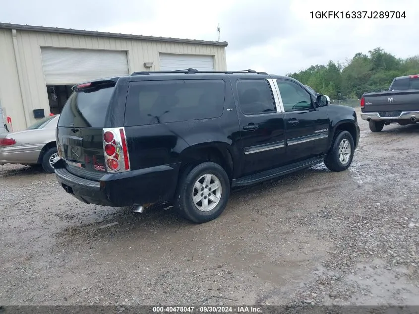 2007 GMC Yukon Xl 1500 Slt VIN: 1GKFK16337J289704 Lot: 40478047