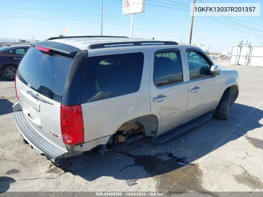 2007 GMC Yukon Commercial Fleet VIN: 1GKFK13037R201357 Lot: 40480388