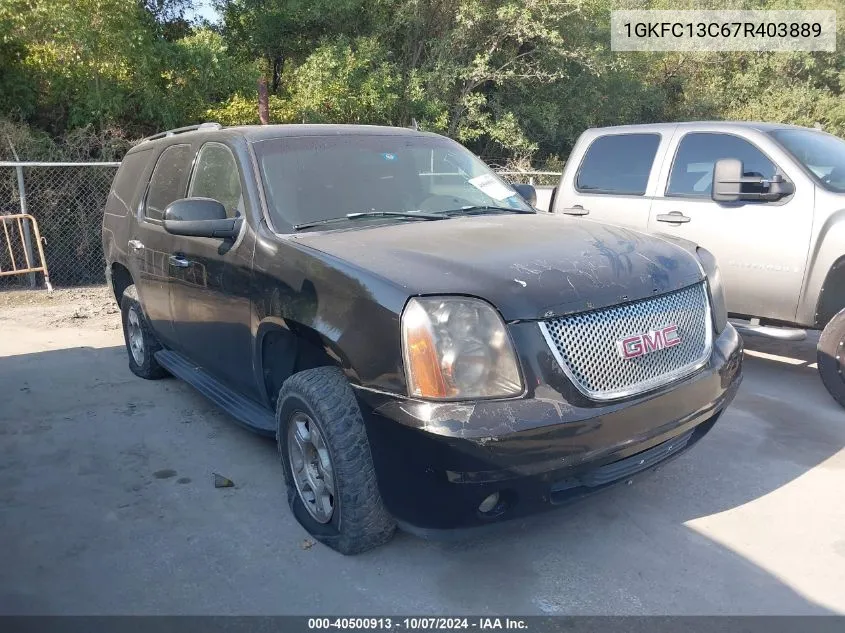 2007 GMC Yukon Commercial Fleet VIN: 1GKFC13C67R403889 Lot: 40500913