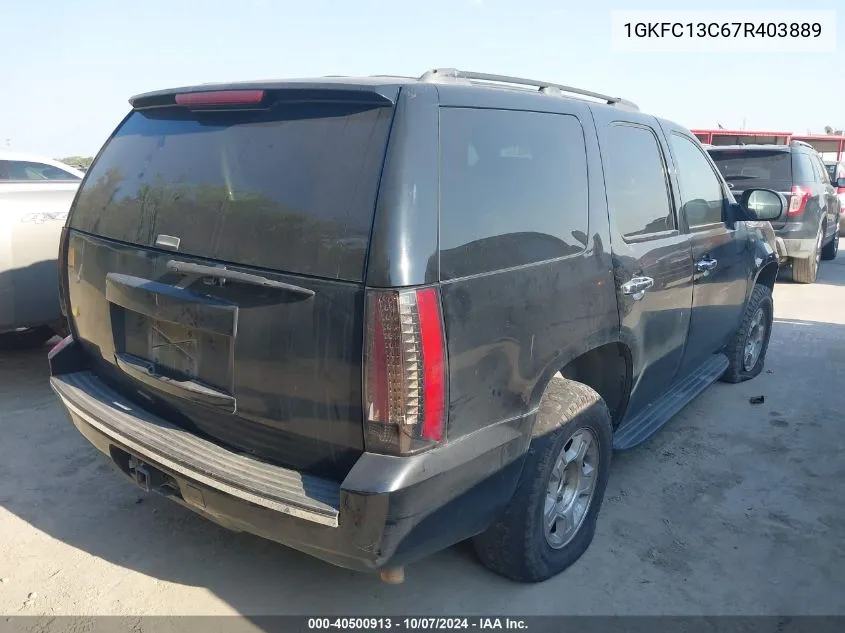 2007 GMC Yukon Commercial Fleet VIN: 1GKFC13C67R403889 Lot: 40500913