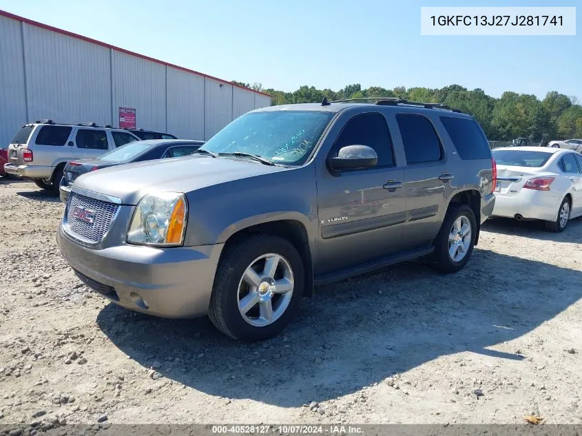 2007 GMC Yukon Slt VIN: 1GKFC13J27J281741 Lot: 40528127