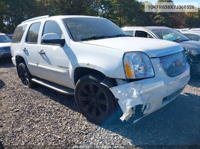 1GKFK638X7J368526 2007 GMC Yukon Denali