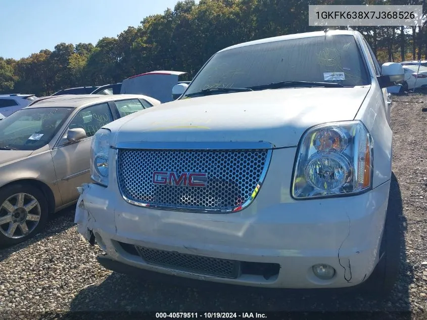 2007 GMC Yukon Denali VIN: 1GKFK638X7J368526 Lot: 40579511