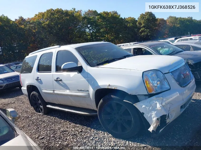 2007 GMC Yukon Denali VIN: 1GKFK638X7J368526 Lot: 40579511