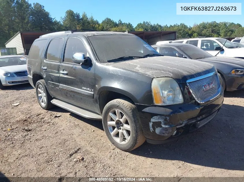 1GKFK63827J263673 2007 GMC Yukon Denali