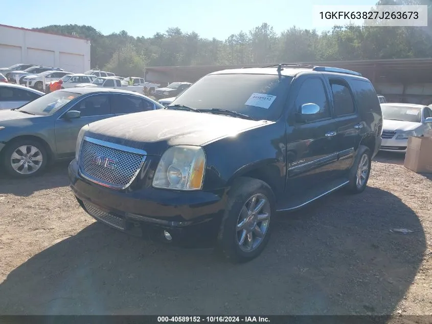 1GKFK63827J263673 2007 GMC Yukon Denali