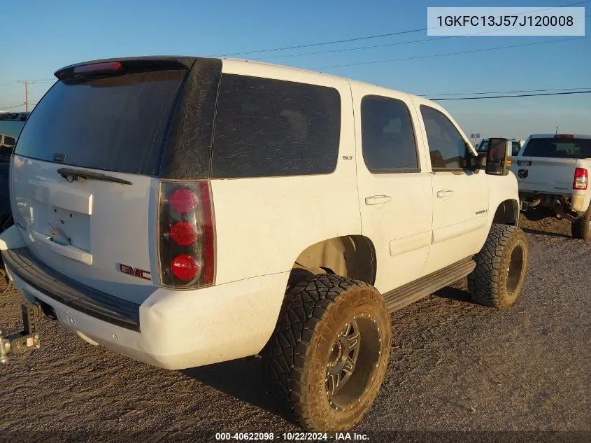 2007 GMC Yukon Slt VIN: 1GKFC13J57J120008 Lot: 40622098