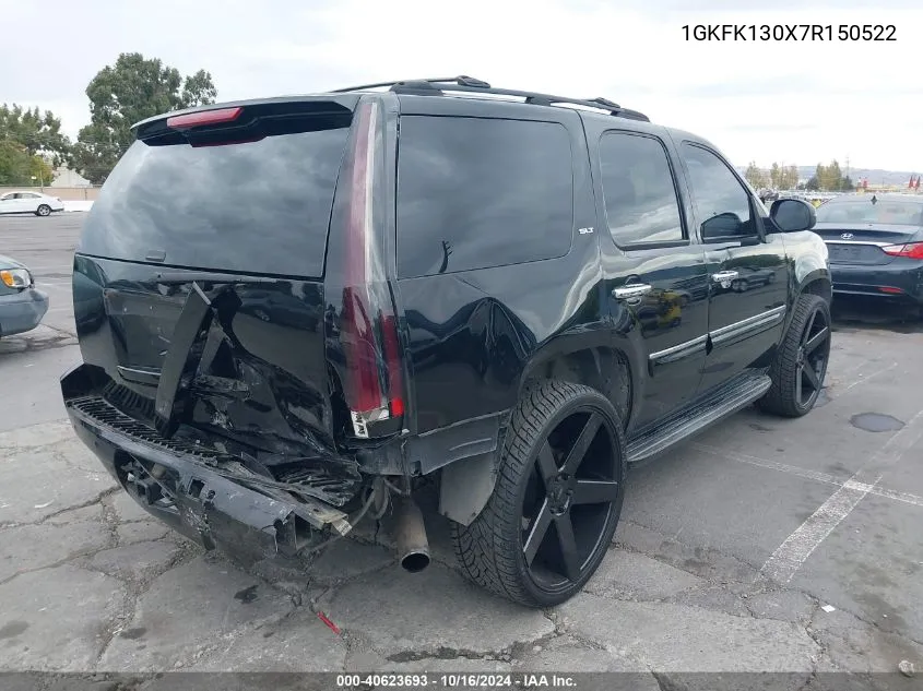 2007 GMC Yukon Slt VIN: 1GKFK130X7R150522 Lot: 40623693