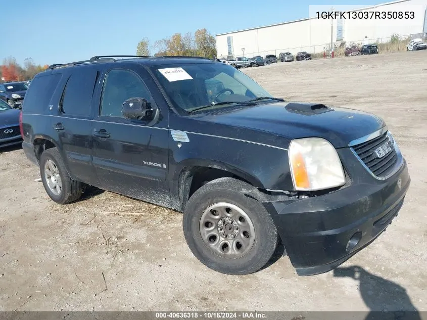 2007 GMC Yukon Slt VIN: 1GKFK13037R350853 Lot: 40636318