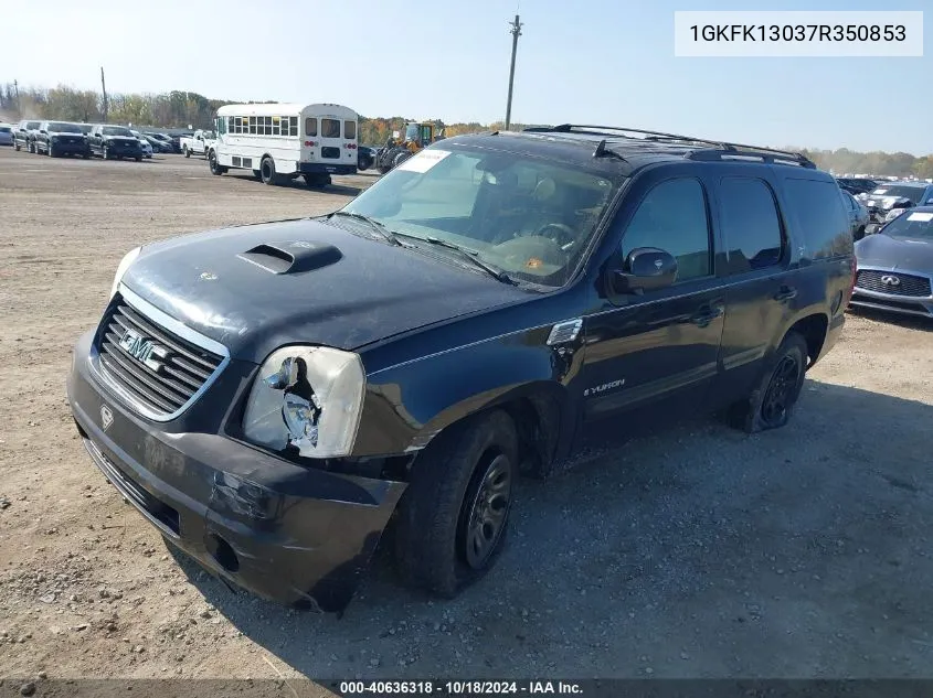 2007 GMC Yukon Slt VIN: 1GKFK13037R350853 Lot: 40636318