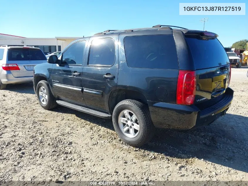 2007 GMC Yukon Slt VIN: 1GKFC13J87R127519 Lot: 40637778