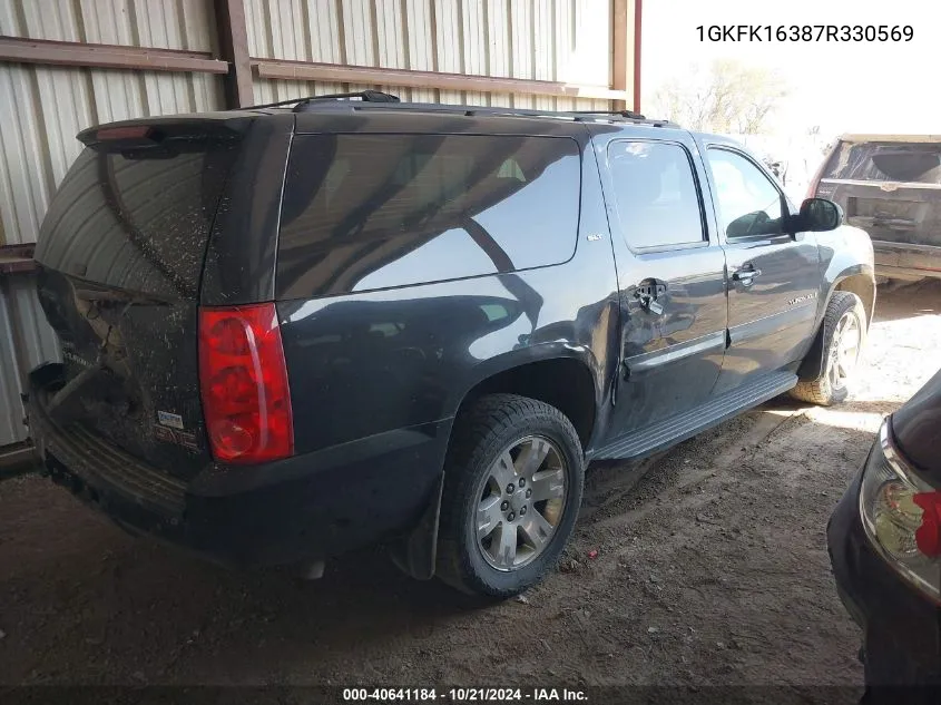 2007 GMC Yukon Xl K1500 VIN: 1GKFK16387R330569 Lot: 40641184