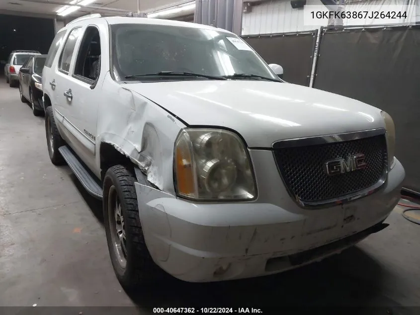 1GKFK63867J264244 2007 GMC Yukon Denali