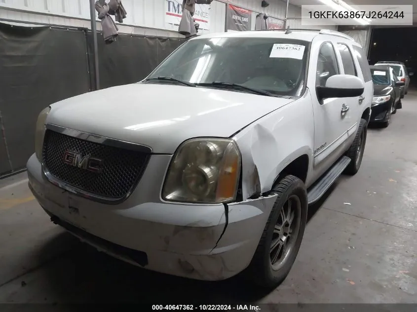 1GKFK63867J264244 2007 GMC Yukon Denali