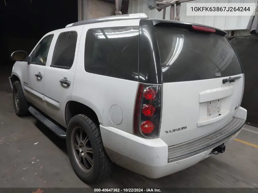 1GKFK63867J264244 2007 GMC Yukon Denali