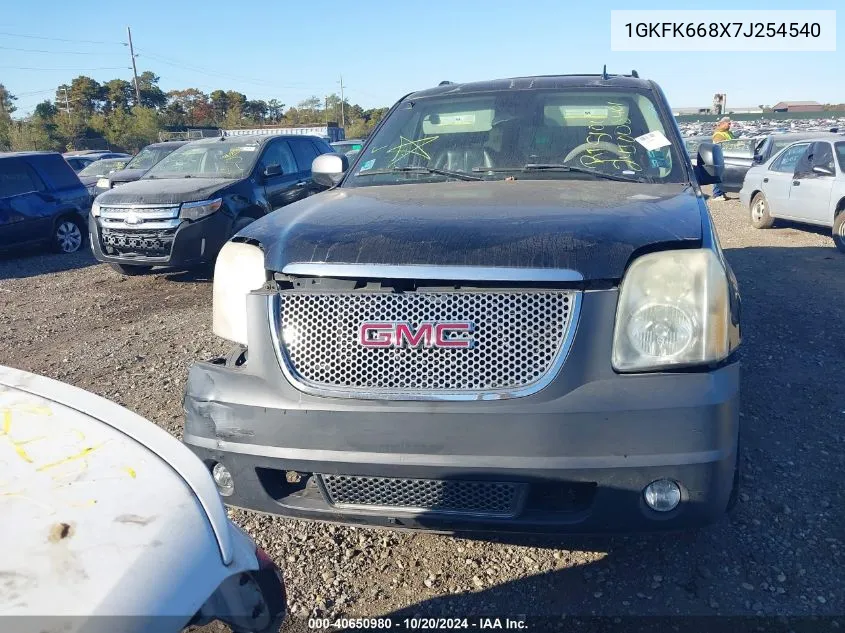 1GKFK668X7J254540 2007 GMC Yukon Xl 1500 Denali