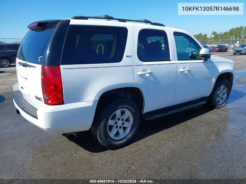 2007 GMC Yukon Slt VIN: 1GKFK13057R146698 Lot: 40651914