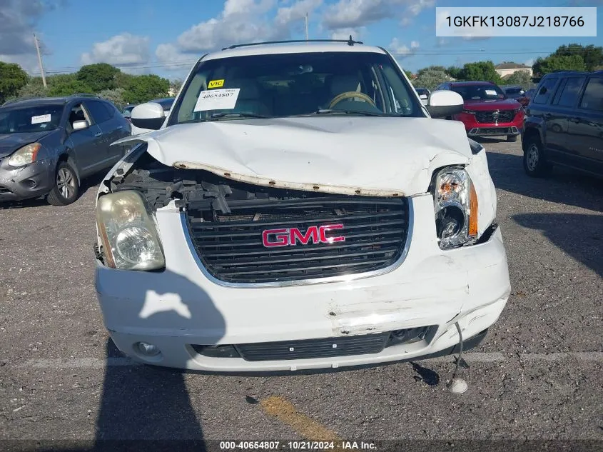 1GKFK13087J218766 2007 GMC Yukon Slt