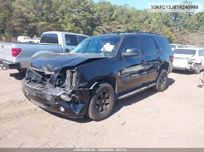 1GKFC13J87R240998 2007 GMC Yukon Slt