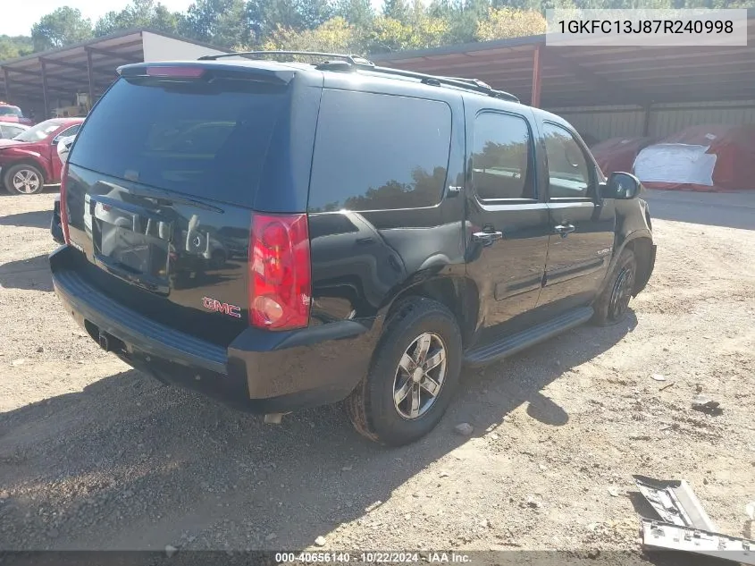 2007 GMC Yukon Slt VIN: 1GKFC13J87R240998 Lot: 40656140