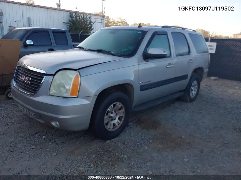 2007 GMC Yukon Slt VIN: 1GKFC13097J119502 Lot: 40660638