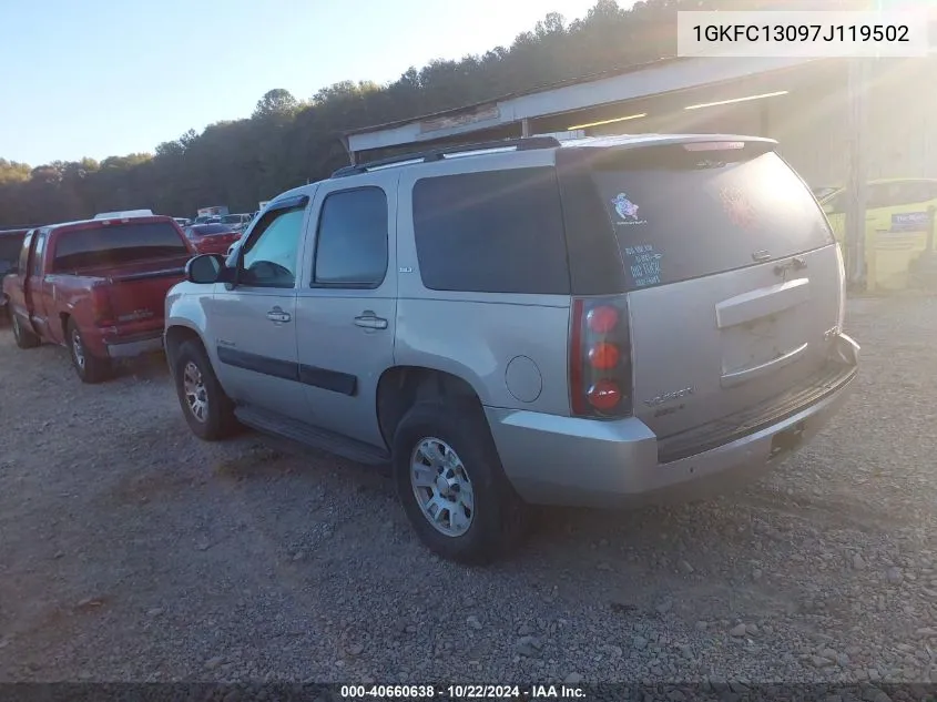 2007 GMC Yukon Slt VIN: 1GKFC13097J119502 Lot: 40660638