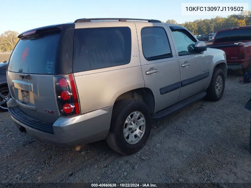 2007 GMC Yukon Slt VIN: 1GKFC13097J119502 Lot: 40660638