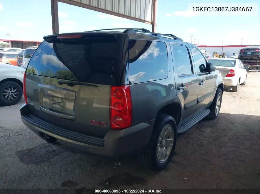 2007 GMC Yukon Slt VIN: 1GKFC13067J384667 Lot: 40663895