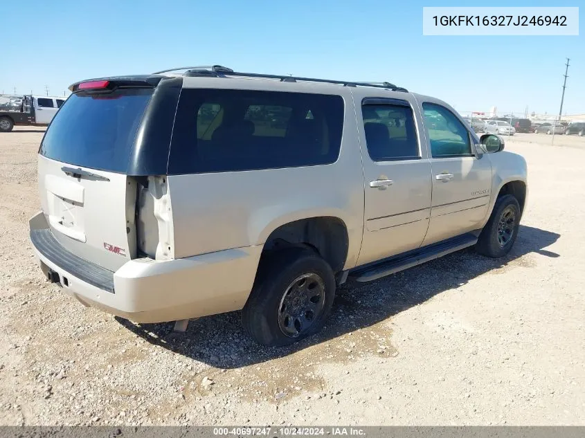 2007 GMC Yukon Xl 1500 Commercial Fleet VIN: 1GKFK16327J246942 Lot: 40697247