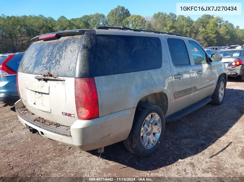 2007 GMC Yukon Xl 1500 Slt VIN: 1GKFC16JX7J270434 Lot: 40714442