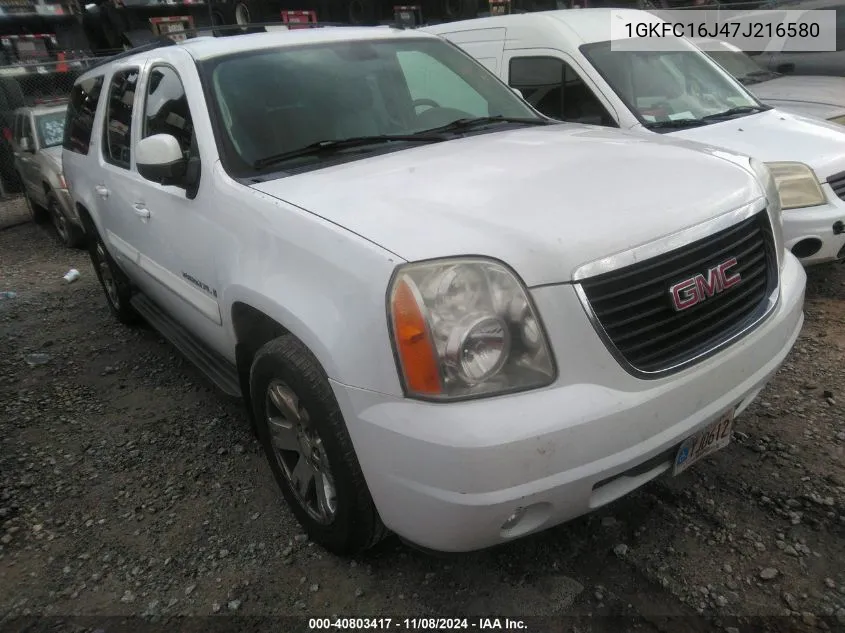 1GKFC16J47J216580 2007 GMC Yukon Xl 1500 Slt