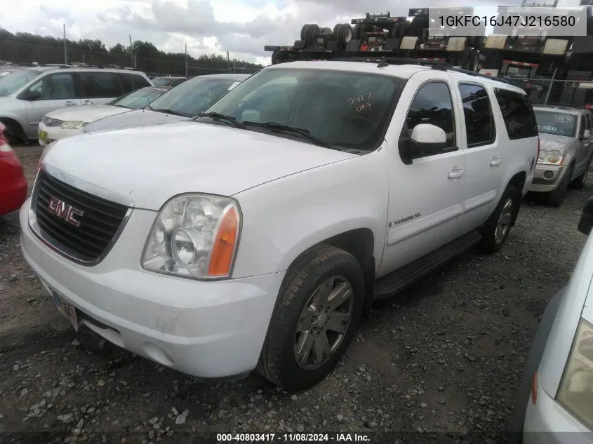 1GKFC16J47J216580 2007 GMC Yukon Xl 1500 Slt