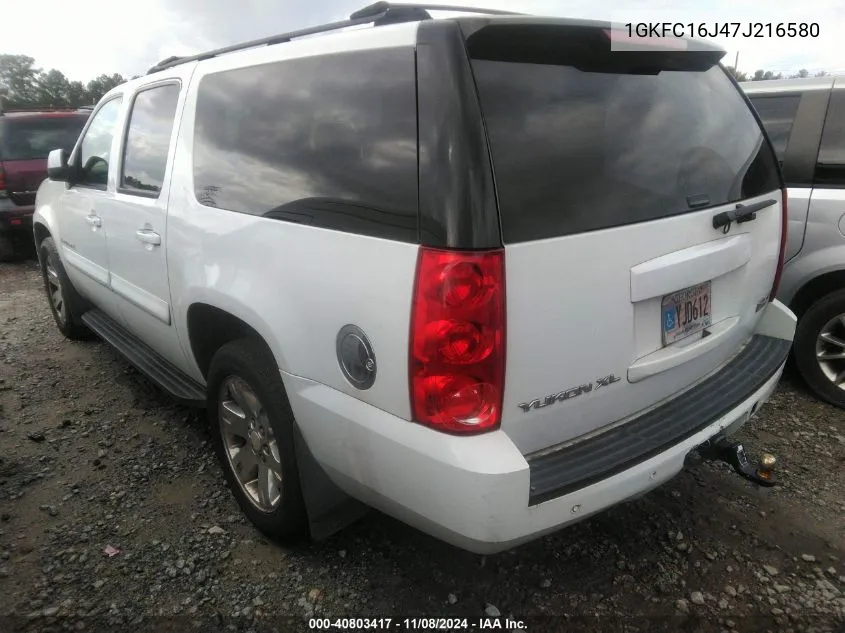 1GKFC16J47J216580 2007 GMC Yukon Xl 1500 Slt