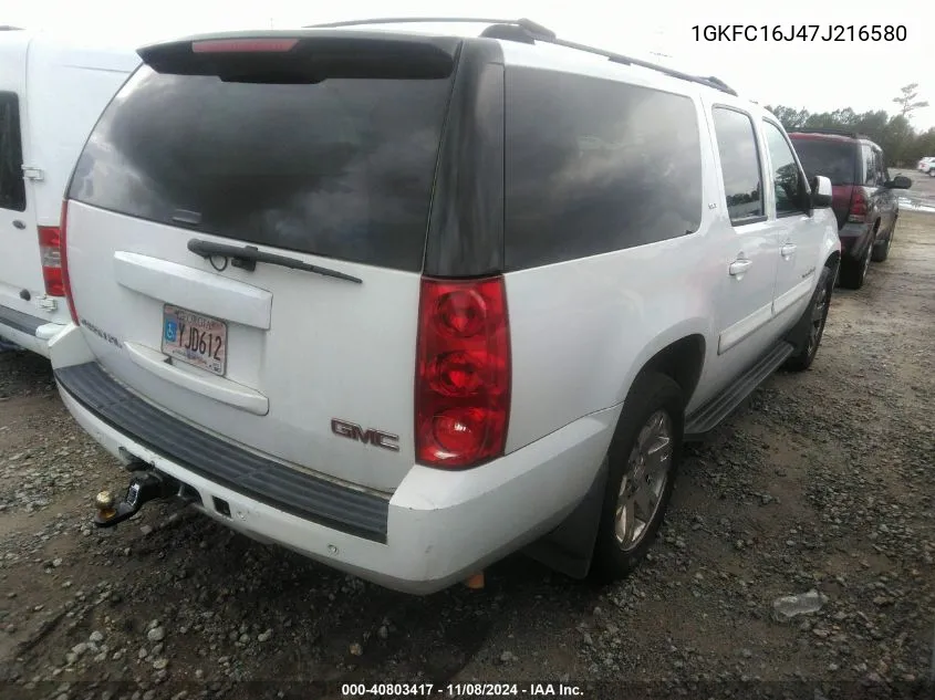 1GKFC16J47J216580 2007 GMC Yukon Xl 1500 Slt