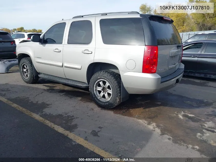 1GKFK13007J107810 2007 GMC Yukon Commercial Fleet