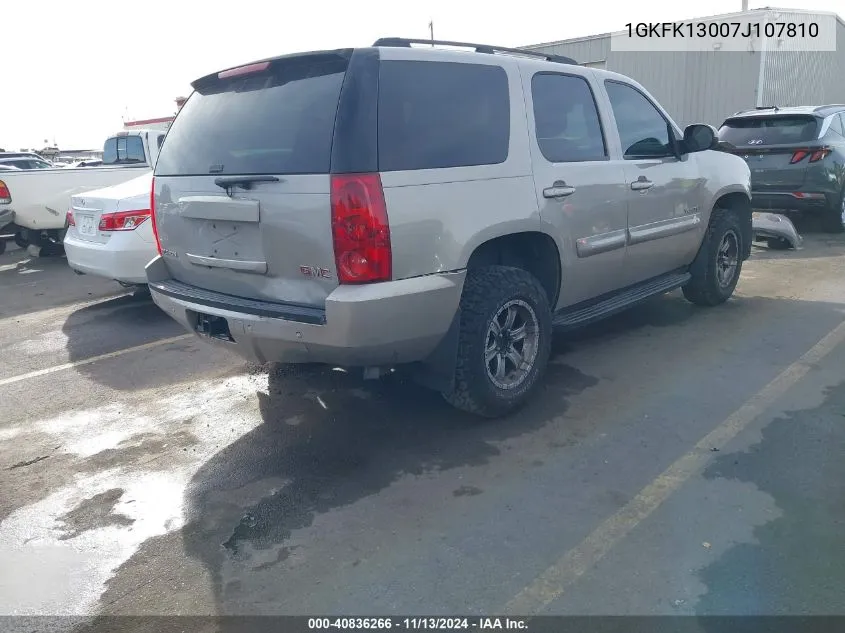 1GKFK13007J107810 2007 GMC Yukon Commercial Fleet